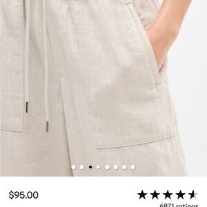 Athleta High-Rise Wide Leg Linen Pants